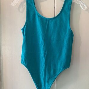 Wolford Teal (dark greenish-blue) bodysuit, size M